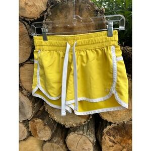 C9 Champion Womens Yellow Athletic Running Shorts White Trim XS
